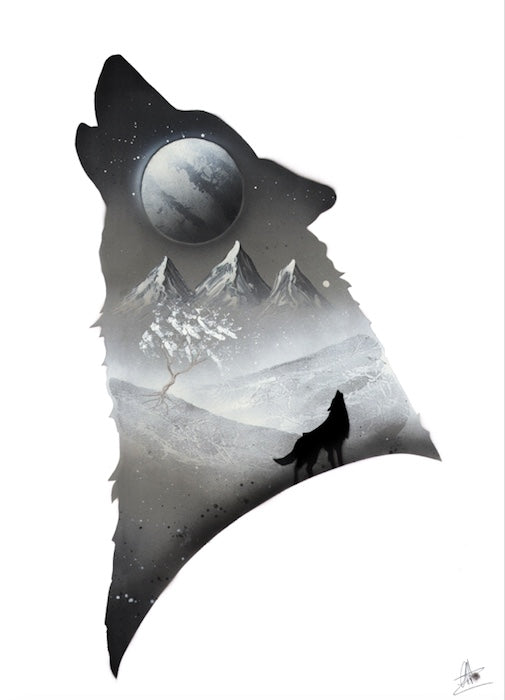 Loup Noir - 60x40