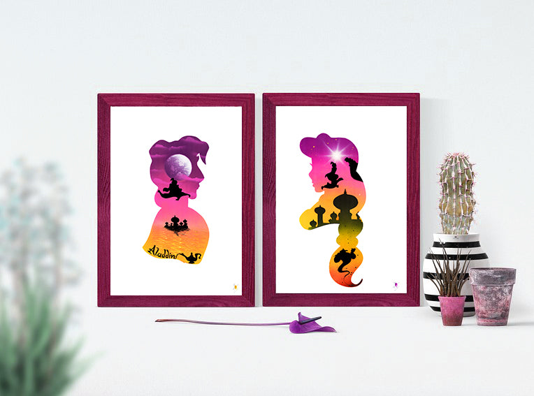 Aladdin & Jasmine - 60x40