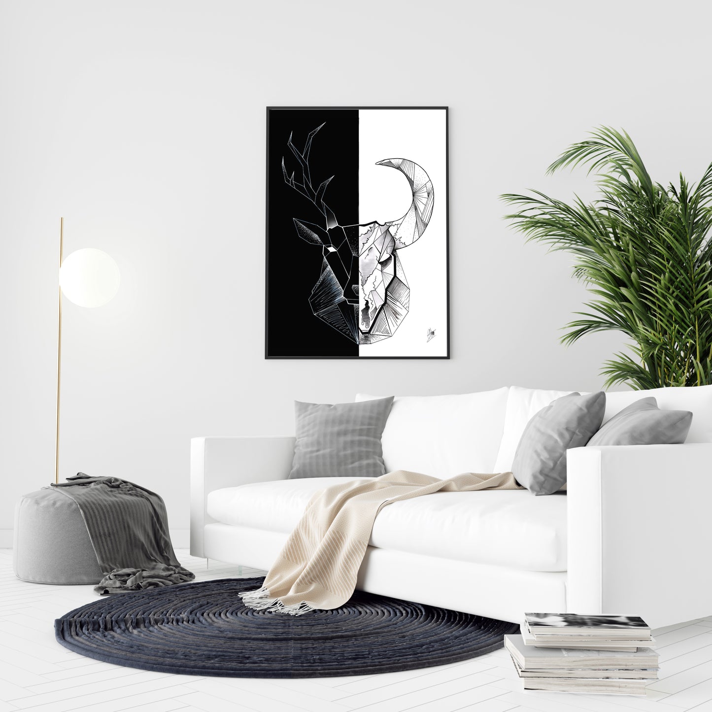 Cerf & Buffle - 80x60