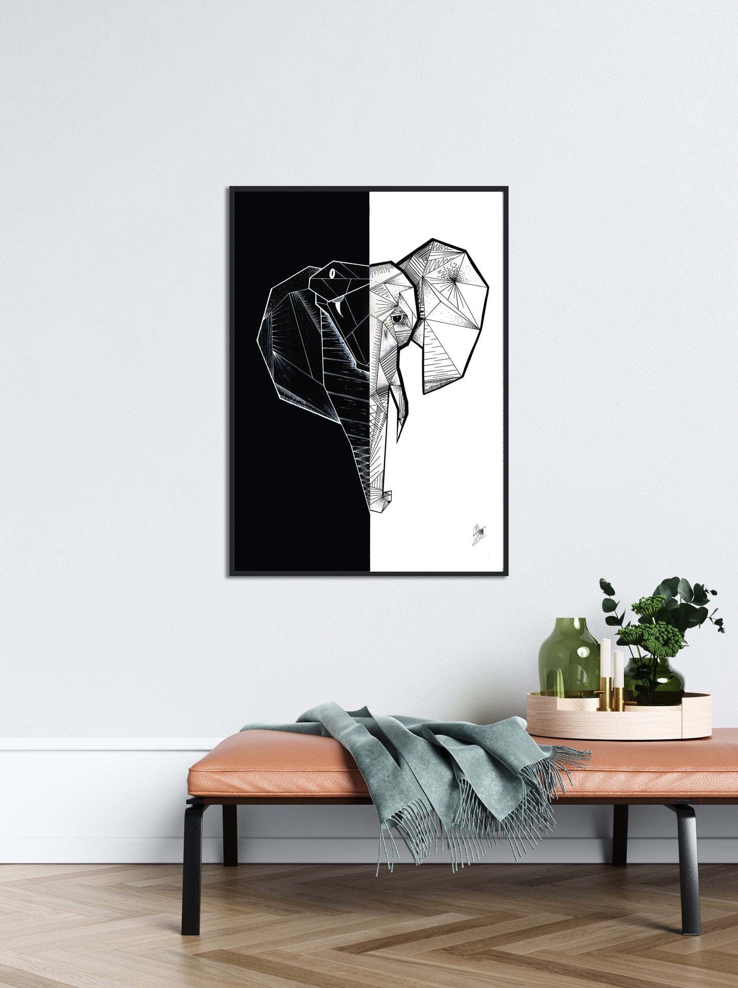 Cobra & Éléphant - 80x60