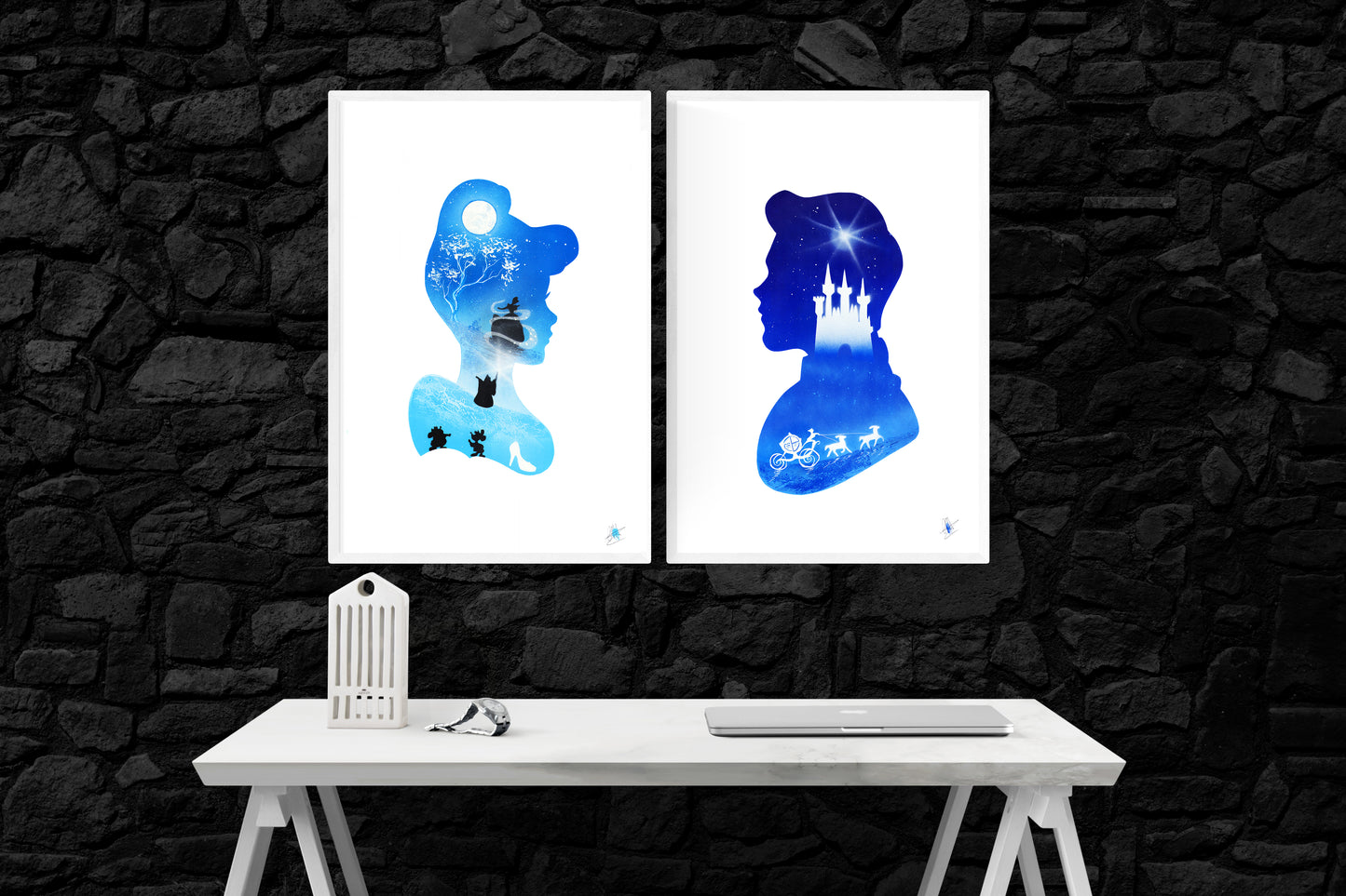 Cendrillon & Le Prince - 60x40